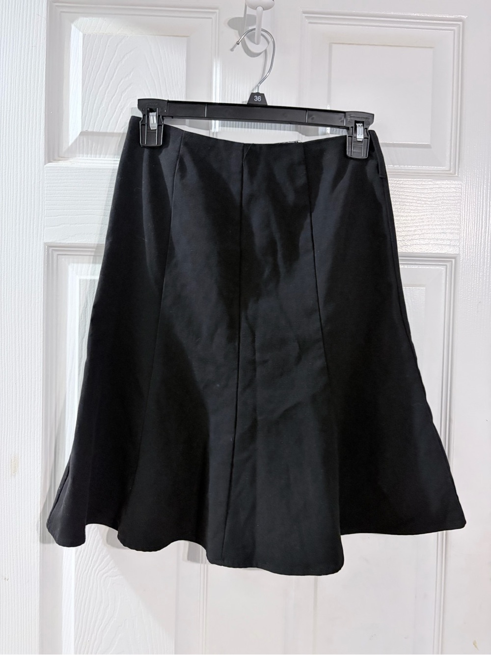 IZ Byer California Black A-Line Midi Skirt Size 12 Y2K Classic